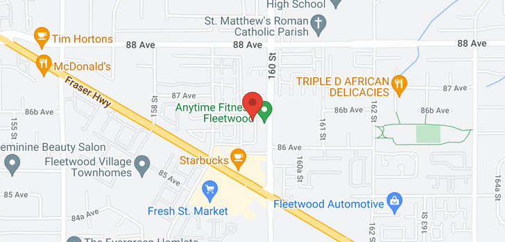 map of 108 15956 86A AVENUE
